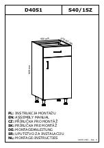 Предварительный просмотр 1 страницы GALA MEBLE D40S1 Assembly Manual