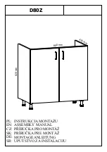 GALA MEBLE D80Z Assembly Manual предпросмотр