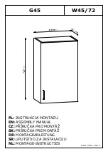 Preview for 1 page of GALA MEBLE G45 W45/72 Assembly Manual