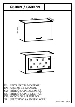 Preview for 1 page of GALA MEBLE G60KSN Assembly Manual