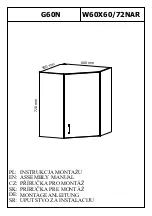 GALA MEBLE G60N Assembly Manual предпросмотр