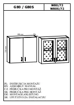 GALA MEBLE G80 Assembly Manual предпросмотр