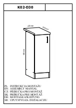 GALA MEBLE K02-D30 Assembly Manual preview