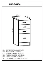 Preview for 1 page of GALA MEBLE K02-D404S Assembly Manual