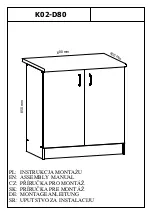 GALA MEBLE K02-D80 Assembly Manual preview