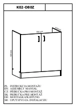 Preview for 1 page of GALA MEBLE K02-D80Z Assembly Manual