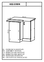 Preview for 1 page of GALA MEBLE K02-D90N Assembly Manual