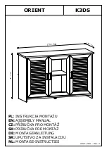 Preview for 1 page of GALA MEBLE K3DS Assembly Manual