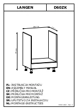 GALA MEBLE LANGEN D60ZK Assembly Manual предпросмотр