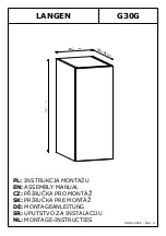 GALA MEBLE LANGEN G30G Assembly Manual предпросмотр