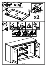 Предварительный просмотр 21 страницы GALA MEBLE MONTANA K2D Assembly Manual