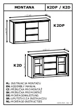 GALA MEBLE MONTANA K2DP Assembly Manual предпросмотр