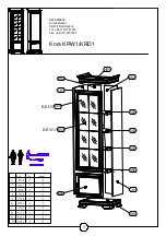 Preview for 2 page of GALA MEBLE Nora KRW1 Manual