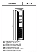 GALA MEBLE ORIENT W1DS Assembly Manual preview