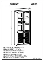 GALA MEBLE ORIENT W2DS Assembly Manual предпросмотр