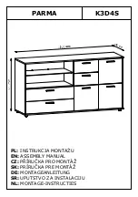 GALA MEBLE PARMA K3D4S Assembly Manual предпросмотр