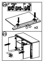 Предварительный просмотр 20 страницы GALA MEBLE PRESTO K2DP Assembly Manual