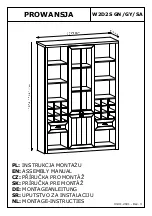 GALA MEBLE PROWANSJA W2D2S GN Assembly Manual предпросмотр