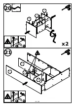 Предварительный просмотр 22 страницы GALA MEBLE PROWANSJA W2D2S GN Assembly Manual