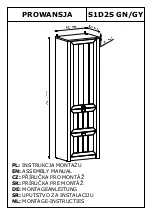 Preview for 1 page of GALA MEBLE S1D2S GN Assembly Manual