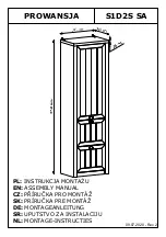 Preview for 1 page of GALA MEBLE S1D2S SA Assembly Manual