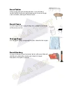 Preview for 8 page of Gala Tent PVC Assembly, And Care Manual