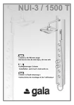 Предварительный просмотр 1 страницы GALA NUI-3/1500 T Installation And User Instructions Manual