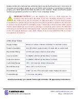 Preview for 7 page of Galak Electronics VG-305B Quick Start Manual