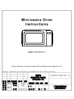 Preview for 1 page of Galanz 9023010 Instructions Manual