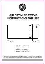 Preview for 1 page of Galanz JCMJ913S2AW-10 Instructions For Use Manual