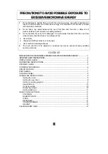 Preview for 2 page of Galanz P7018AL-HP3 User Manual