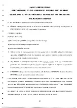 Preview for 3 page of Galanz WP700AP17 Service Manual