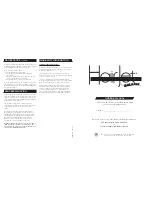 Galaxie HairJet Owner'S Manual предпросмотр