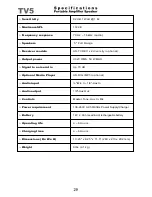 Preview for 31 page of Galaxy Audio Any Spot Traveler AS-TV8 User Manual