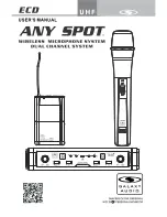 Galaxy Audio ANY SPOT User Manual preview