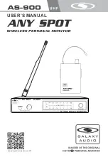 Galaxy Audio AS-900-4 User Manual preview