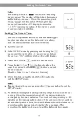 Предварительный просмотр 11 страницы Galaxy Audio CHECK MATE CM-170 User Manual