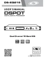 Galaxy Audio DSPOT DS-EQ215 User Manual preview