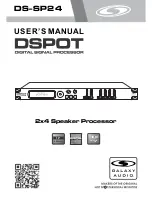 Galaxy Audio DSPOT User Manual preview