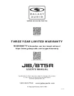 Preview for 8 page of Galaxy Audio JACKS in the BOX JIB/BT5R User Manual