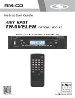 Предварительный просмотр 1 страницы Galaxy Audio RM-CD Instruction Manual