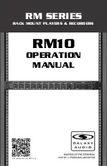Galaxy Audio RM Series Operation Manual preview