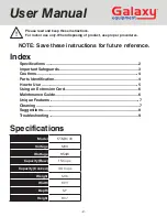 Preview for 2 page of Galaxy Equipment 177GRC30 User Manual