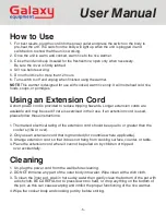 Preview for 5 page of Galaxy Equipment 177GRW92 User Manual