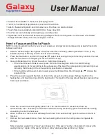 Preview for 9 page of Galaxy Equipment 177GVMC10 User Manual