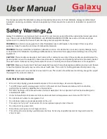 Preview for 2 page of Galaxy Equipment 177GW50E User Manual