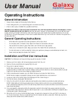 Preview for 4 page of Galaxy Equipment 177GW50E User Manual