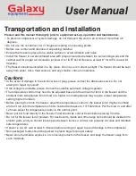 Preview for 3 page of Galaxy Equipment 177ICFF7HC User Manual