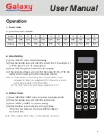 Предварительный просмотр 7 страницы Galaxy Equipment 177MW900GUA User Manual