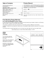 Preview for 2 page of Galaxy 790.6000 Series Use & Care Manual